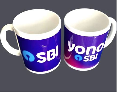 Logo / Photo Printed White Mug For Promotion, For Gift, Size: 350 Ml