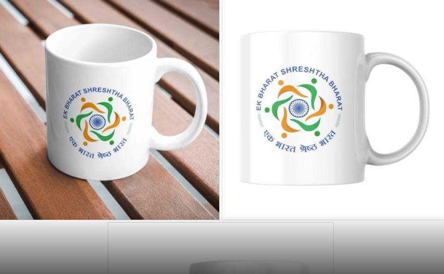 Ceramic Personalised Coffee Mugs With NCC Ek Bharat Shreshtha