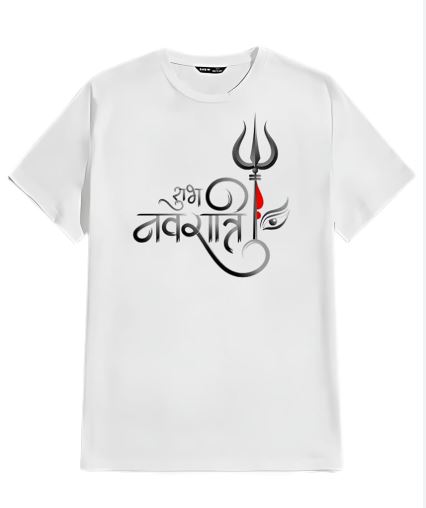 Durga Puja T-Shirt – Celebrate The Divine with Festive Artwork | Perfect for Navratri and Durga Puja | Comfortable Tee for Men & Women”