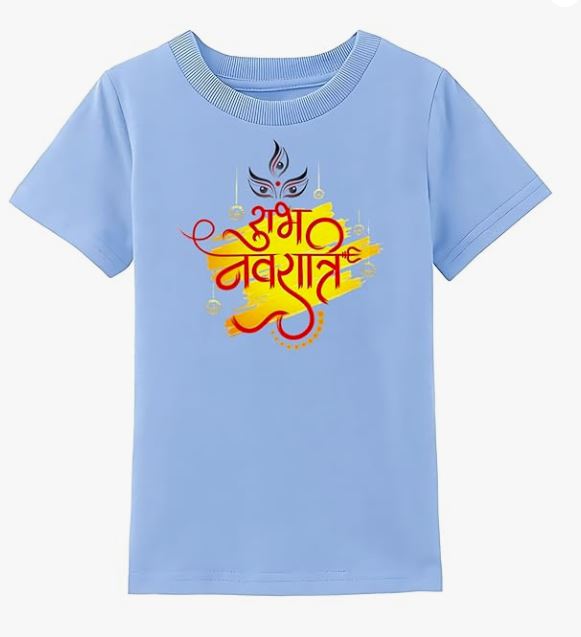 Durga Puja T-Shirt – Celebrate The Divine with Festive Artwork | Perfect for Navratri and Durga Puja | Comfortable Tee for Women & Men”