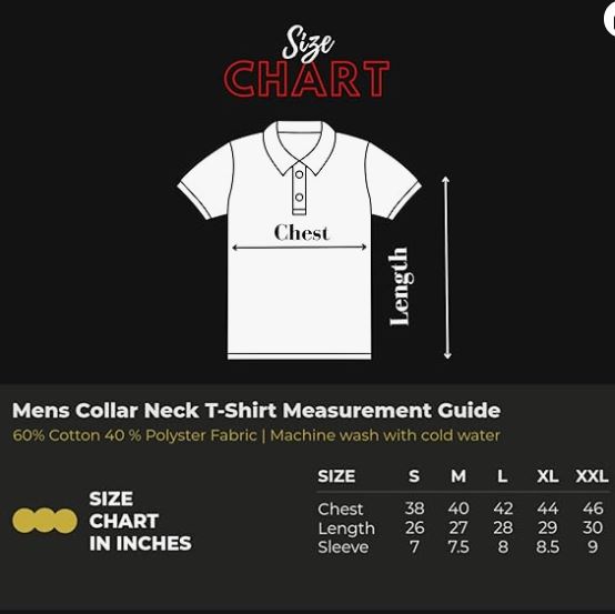 His'en'Her Personalized Collar T-Shirt with Company Name, Logo, Photo, Symbol, Text Printed. Customized Polo/Collar Half-Sleeve T-Shirt for Men, Women, Office Staff, Employees