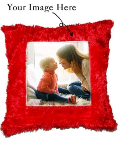 Customized red pillow