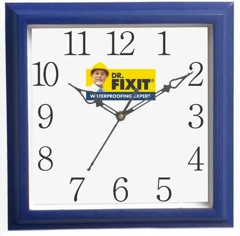 Plastic Analog Logo wall clock