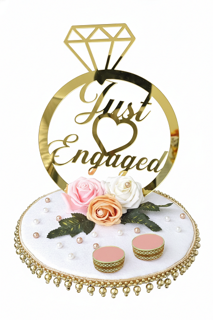 Unique Palette Engagement Ring Platter Personalized With Name & Date Wedding Ring Platter