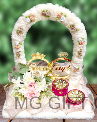 Luxury Ring Ceremony Hamper with Crown & Diamond Topper