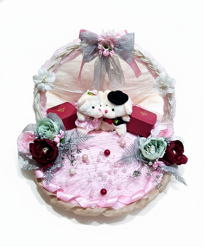 Luxury Romantic Ring Ceremony Hamper with Arch and Blooms