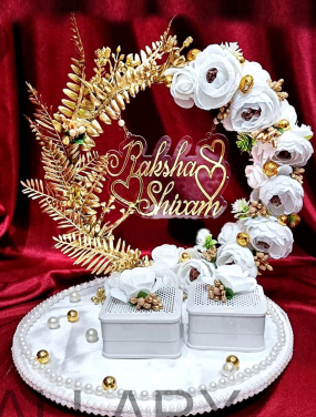 Personalized Royal Heart Engagement Ring Platter