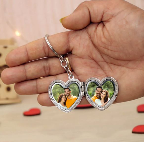 Metal Heart Keychain