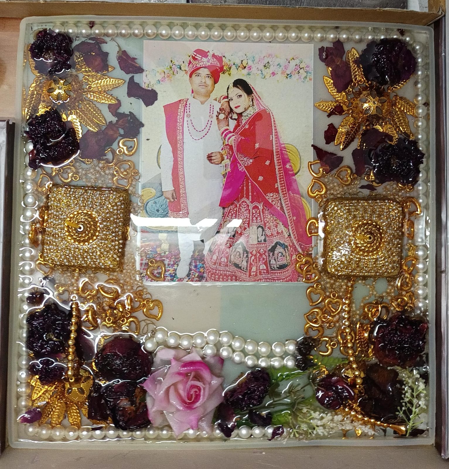 Shaadi Varmala Preservation Frame | Wedding Garland Memory Frame