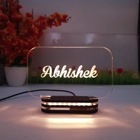 Lampees Personalized Name LED Table Lamp