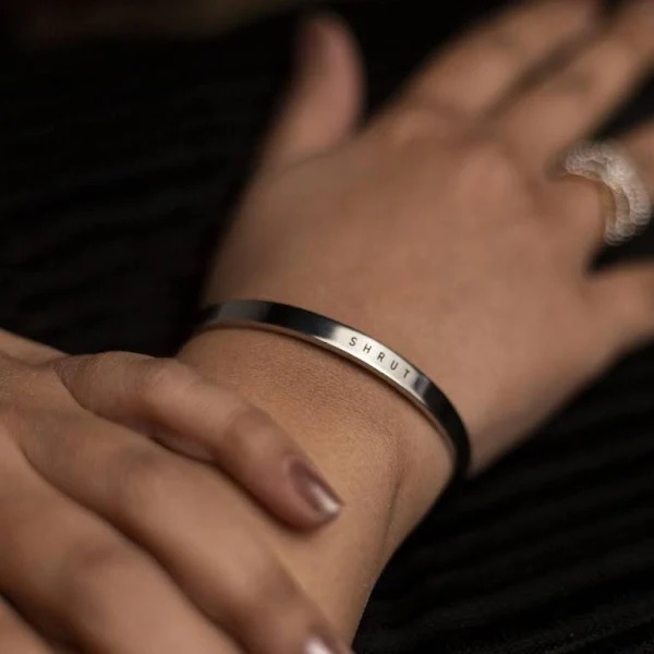 Personalised Silver Kada