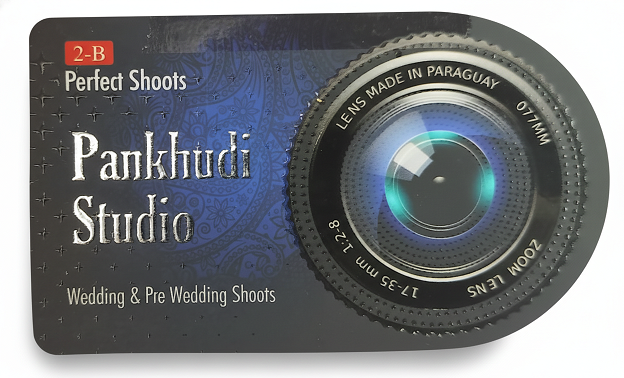 Premium Camera Lens Die-Cut Visiting Card – 500pcs