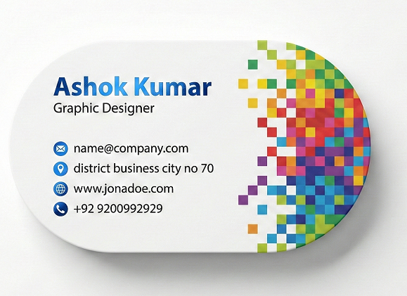 Premium 800 GSM "Think Digital" Capsule Die-Cut Visiting Card - 500pcs