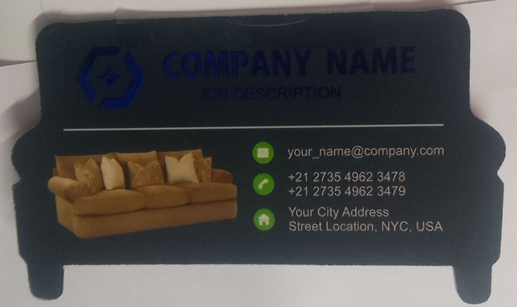 Furniture - Sofa Shop Visiting Card