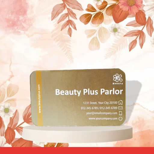 Luxury 800 GSM Beauty Parlour Appointment Cards – Textured Matt Finish with Round Corners