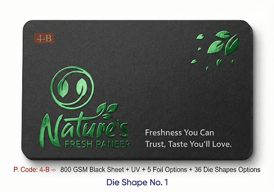 Black Gold – Custom Die-Cut Premium Business Card