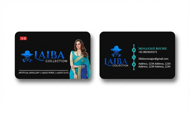 Emerald Boutique Elite – Premium Matte Black Business Card