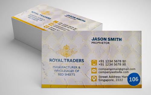 Matt + Texture No. 6 Business Visiting Card (350 Gsm) - 1000pcs