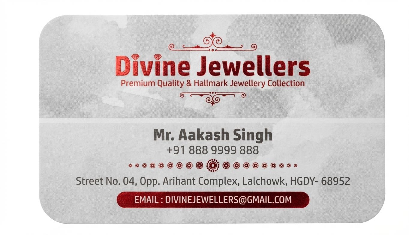 Premium 500 GSM Matt Laminated Business Card with UV & Foil Finish (Custom Shapes Available)