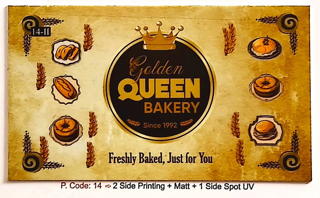 2 Side Printing + 1 Side UV Business Cards (Min-1000qty)