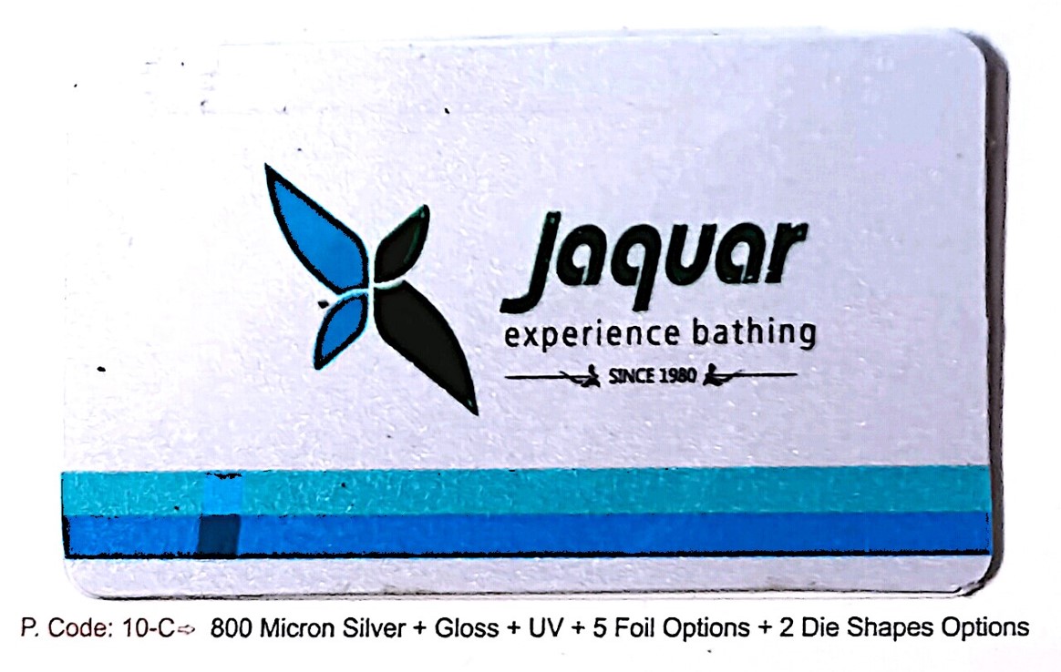 800 Micron + Gloss + UV + 5 Foil Option + 2 Die Shapes Options | Luxury-Feel Business Cards P. Code 10A (Min-100qty)