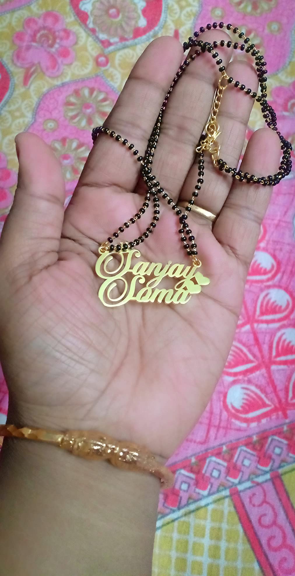 Personalized Couple Name Mangalsutra Gold plated Mangalsutra