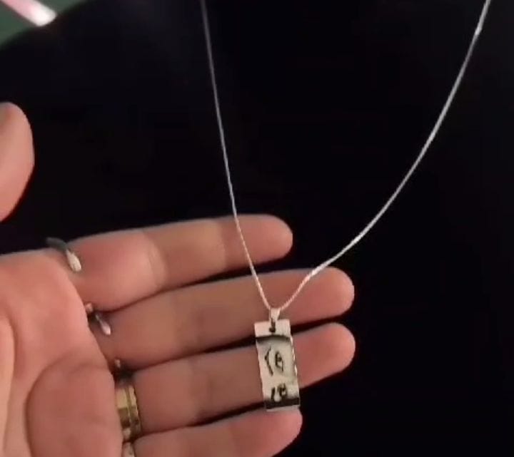 Personalized Photo Eye Necklace – Silverv