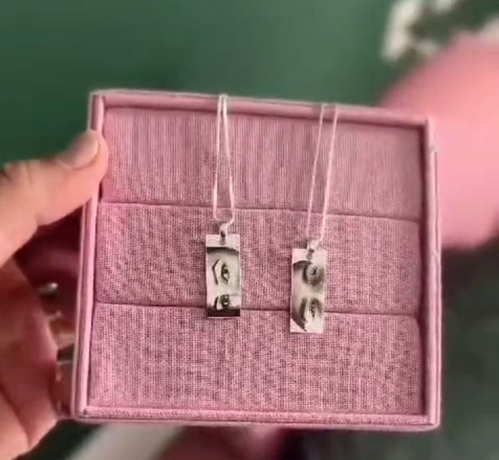 Personalized Photo Eye Necklace – Silverv