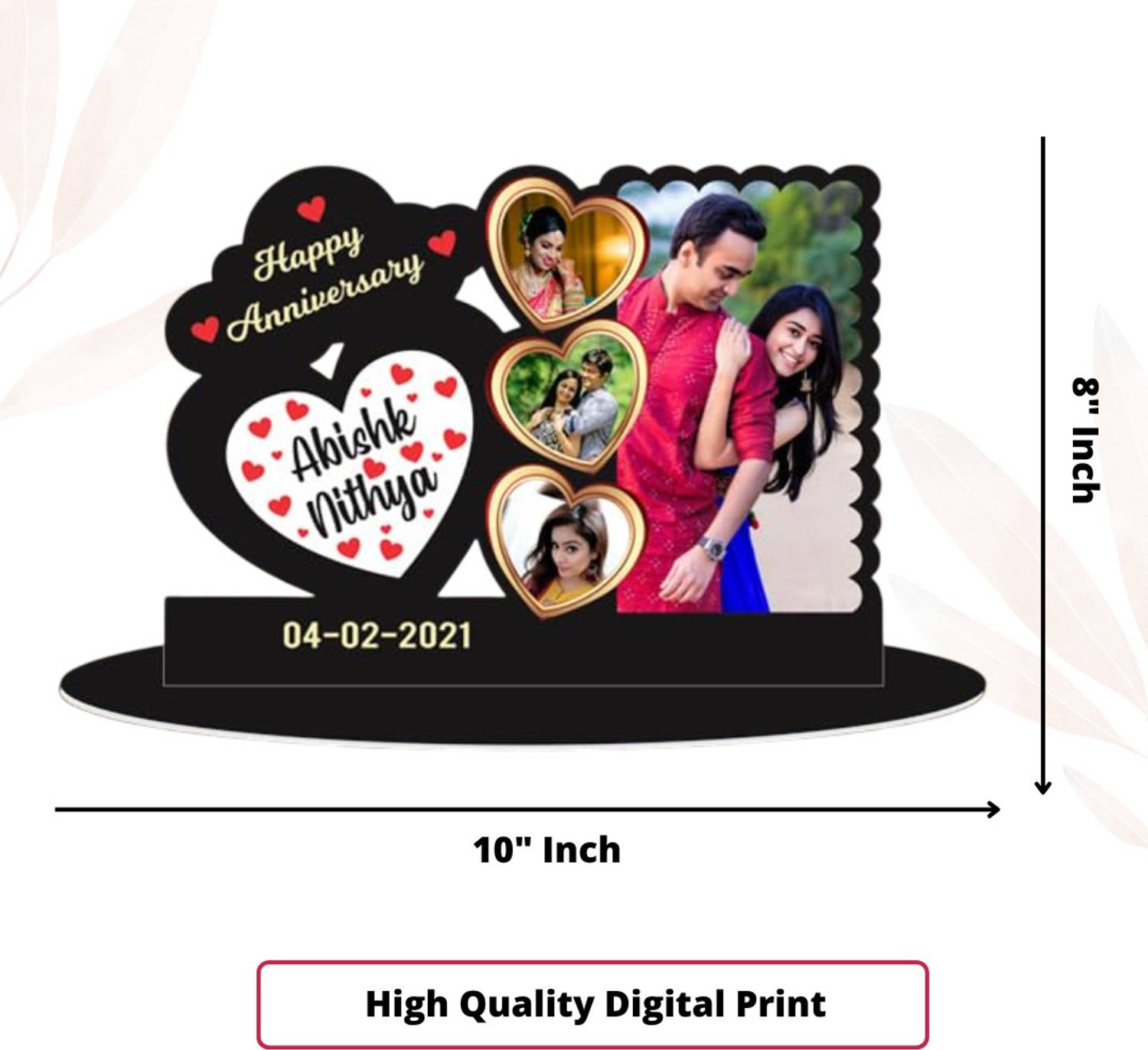 Apnagift Wood Table Photo Frame (Multicolor, 4 Photo(s), 8x12 inch)