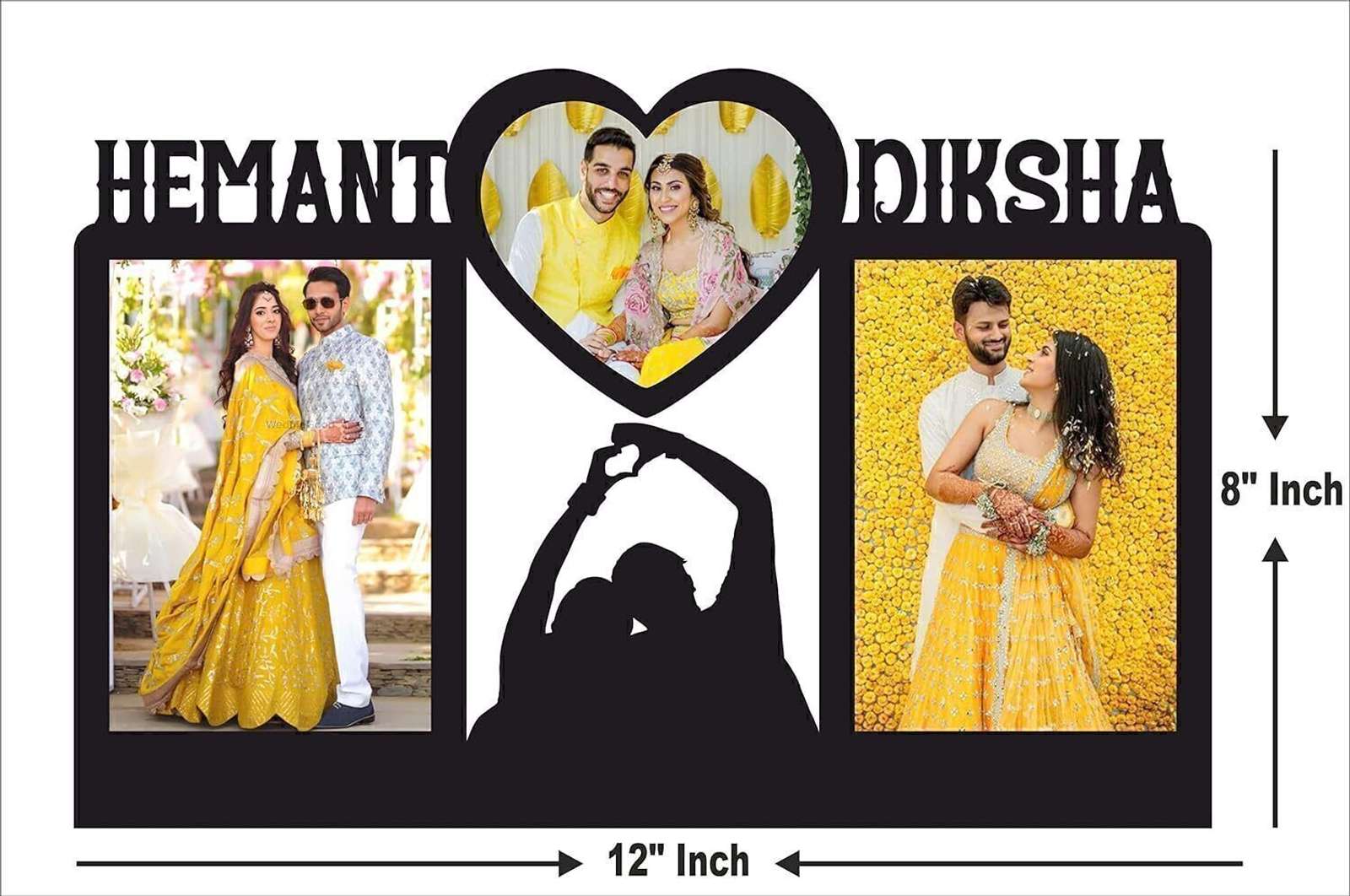 Apnagift Wood Table Photo Frame (Multicolor, 1 Photo(s), 7x11"inch)